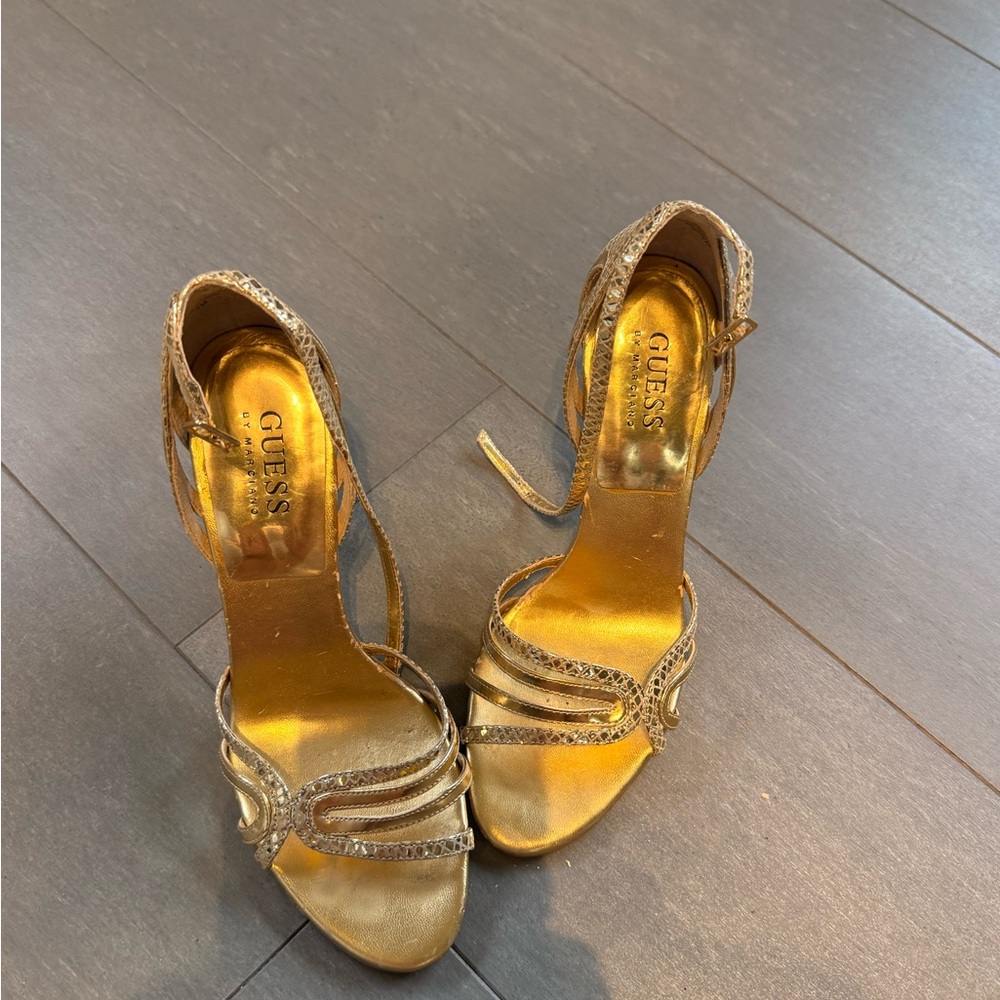 Guess by Marciano gold heels